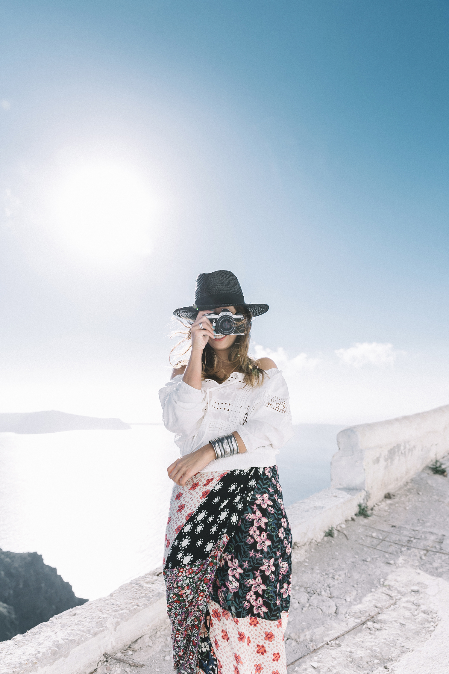 Scarf_As_Skirt_Boho_Top-Straw_Hat-Soludos_Escapes-Soludos_Espadrilles-Summer-Santorini-Collage_Vintage-30