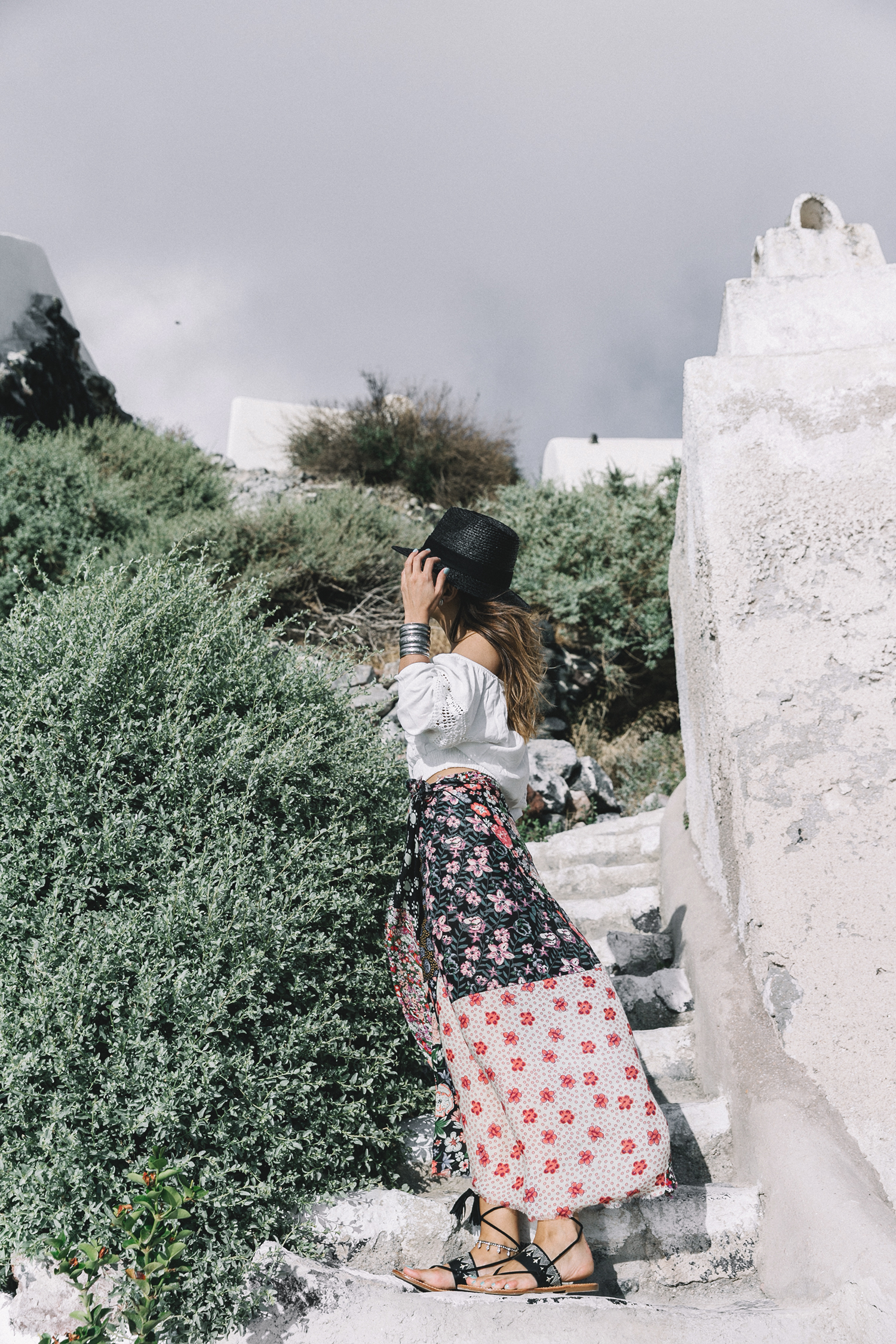 Scarf_As_Skirt_Boho_Top-Straw_Hat-Soludos_Escapes-Soludos_Espadrilles-Summer-Santorini-Collage_Vintage-36