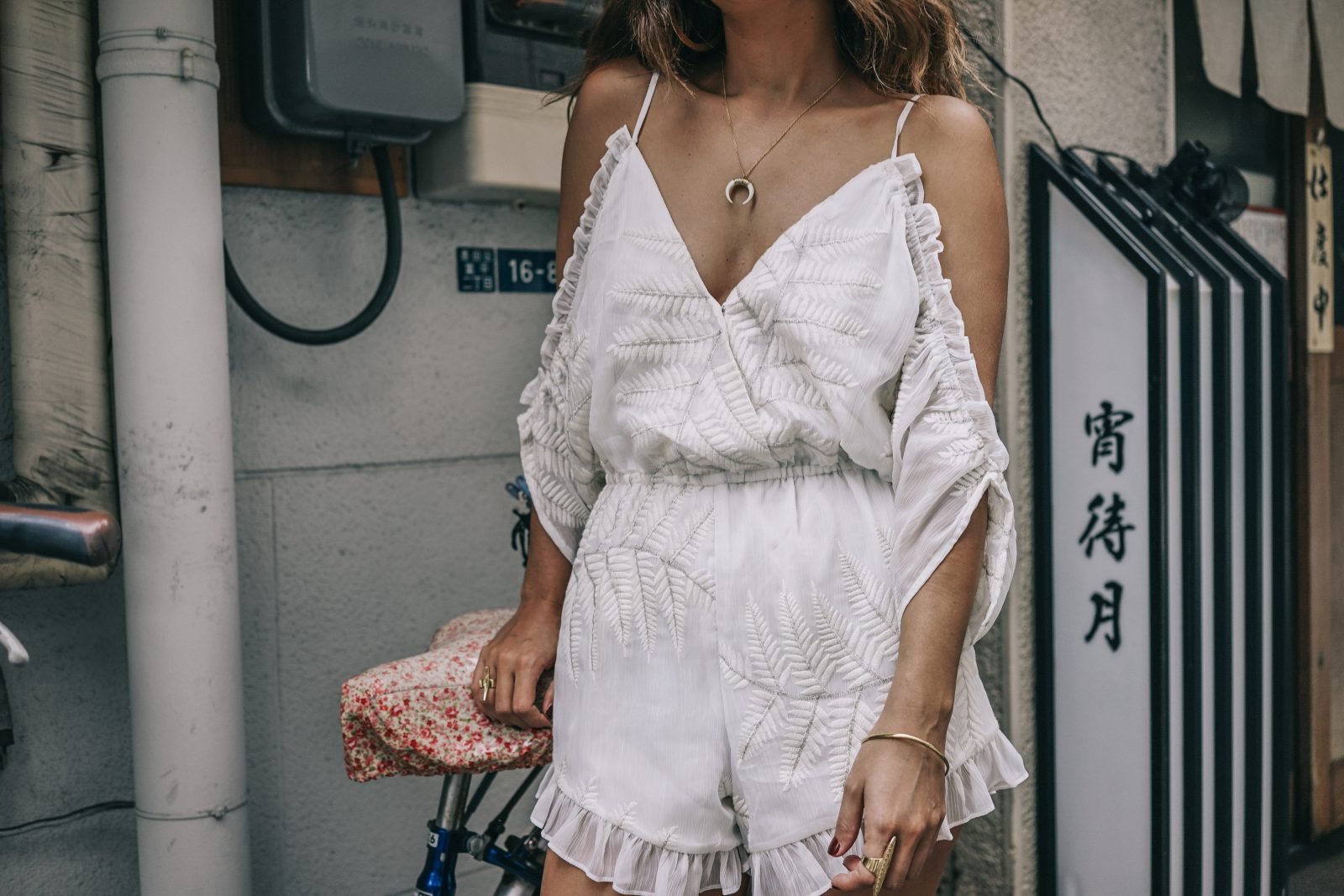 tokyo_travel_guide-outfit-collage_vintage-street_style-lovers_and_friends_jumpsuit-white_outfit-espadrilles-backpack-levis_denim_jacket-akihabara-76