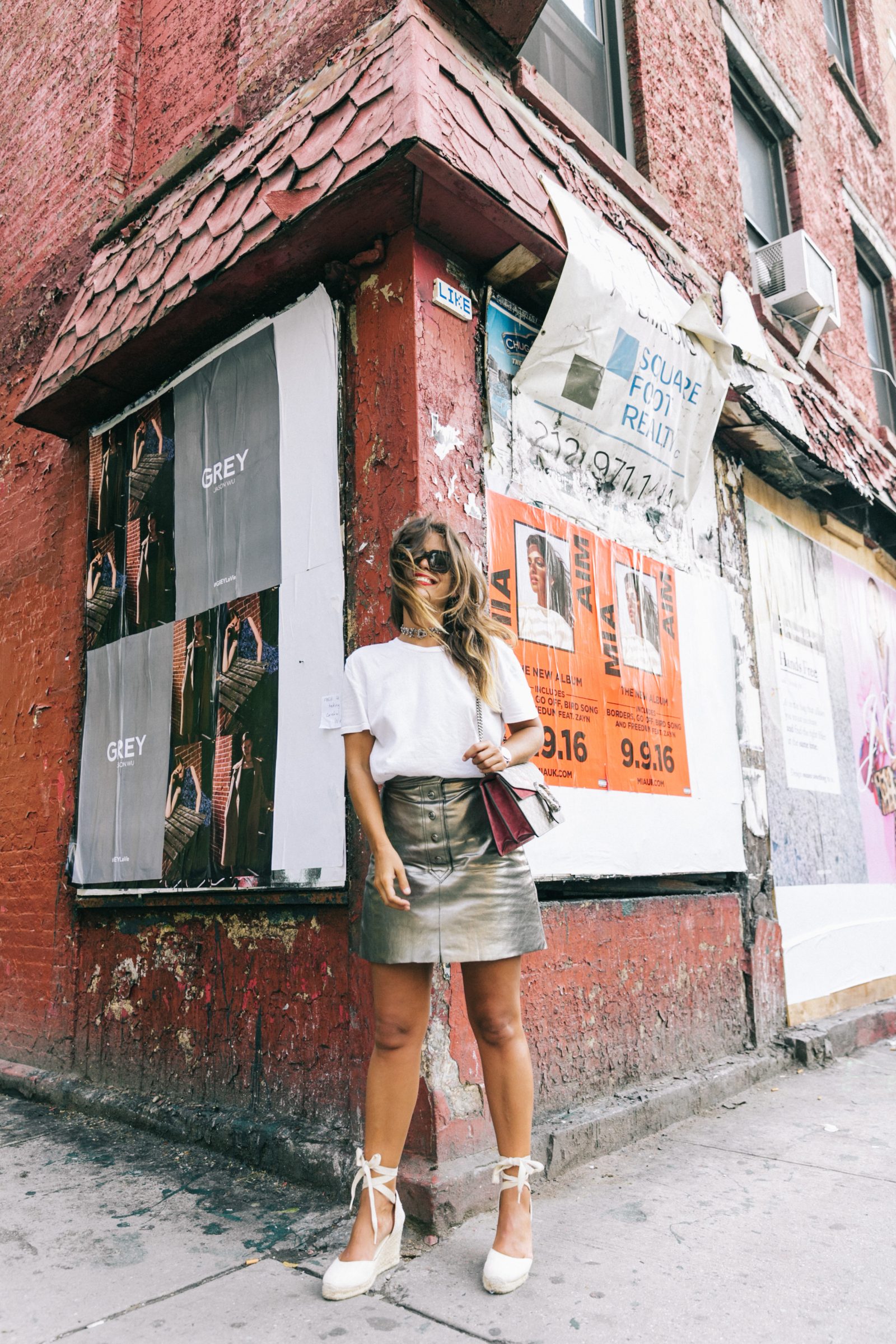 nyfw-new_york_fashion_week_ss17-street_style-outfit-collage_vintage-metallic_leather_skirt-gucci_bag-soludos_espadriles-49
