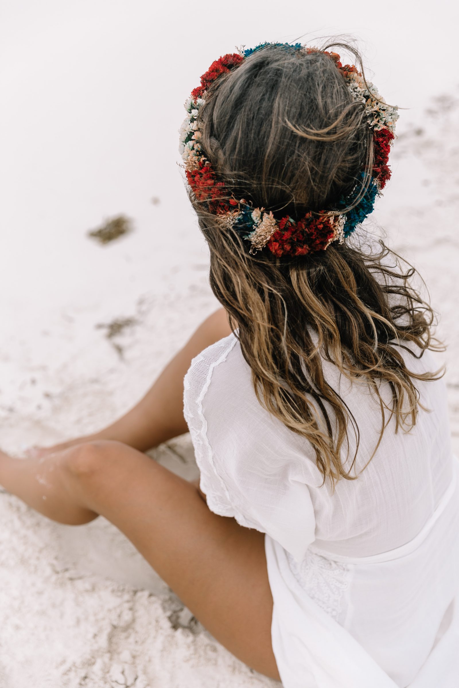 white_long_dress-boho_style-tulum_mexico-beach-floral_crown-outfit-collage_vintage-48
