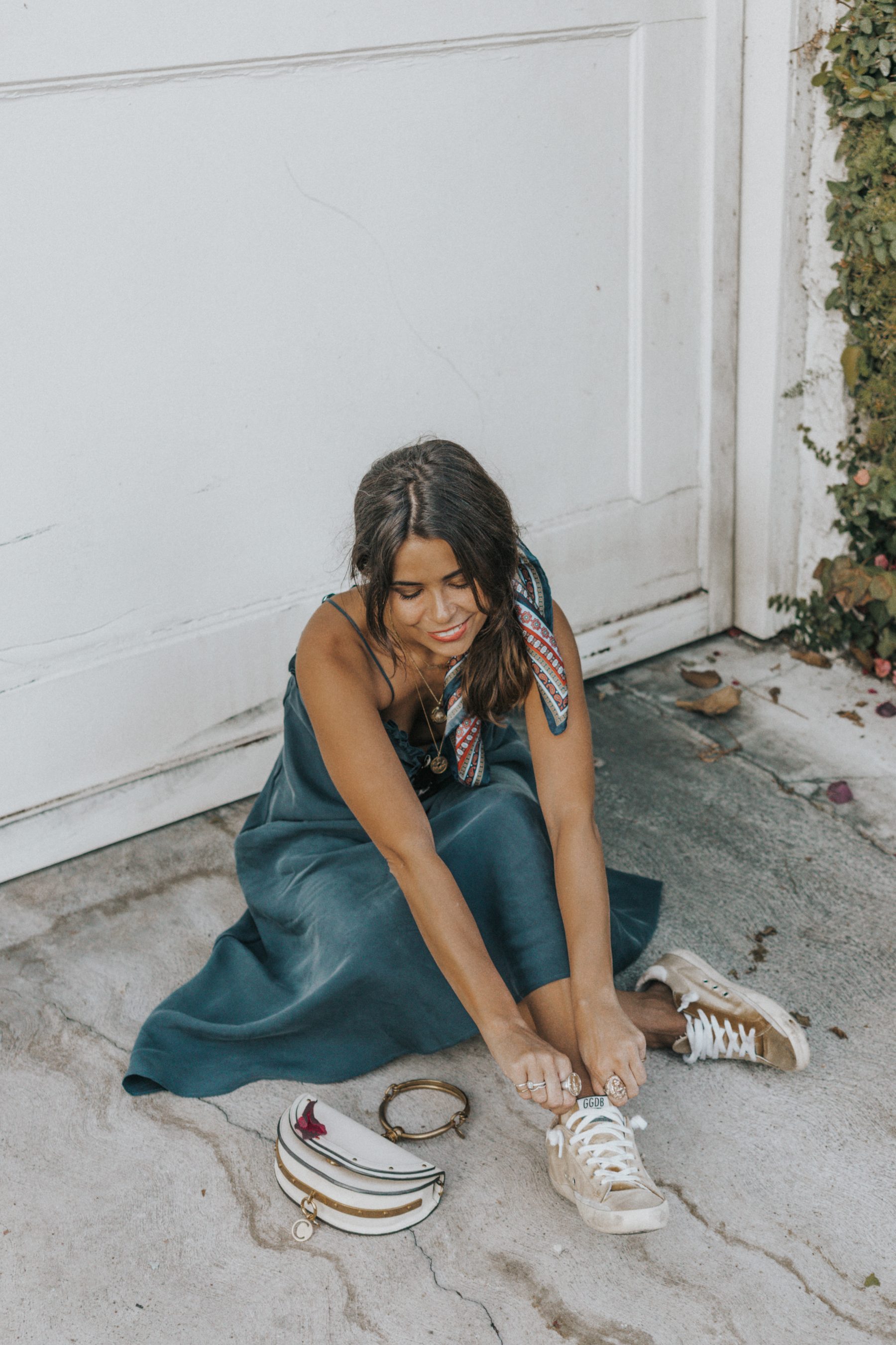 Blue Slip Dress