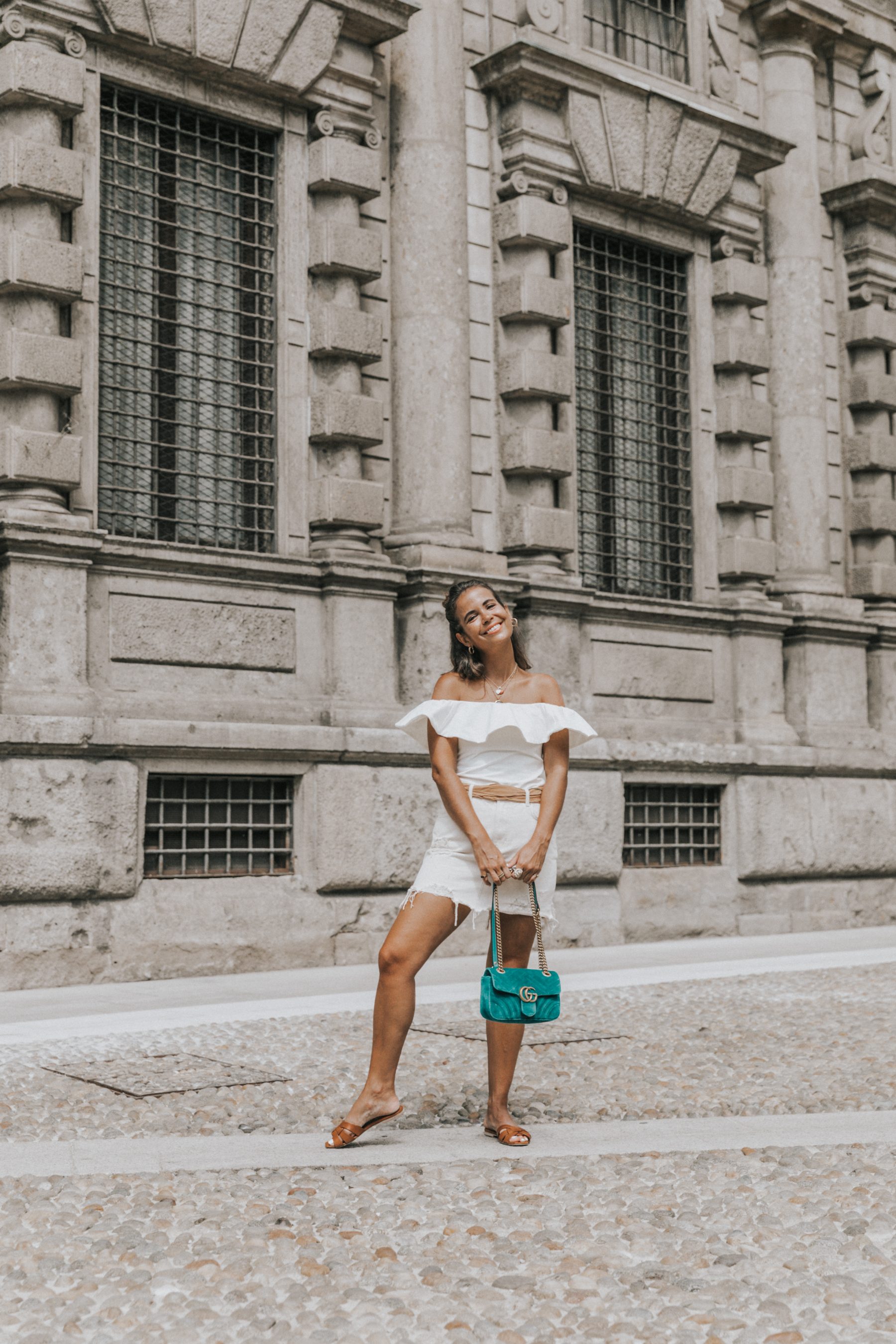 All in white