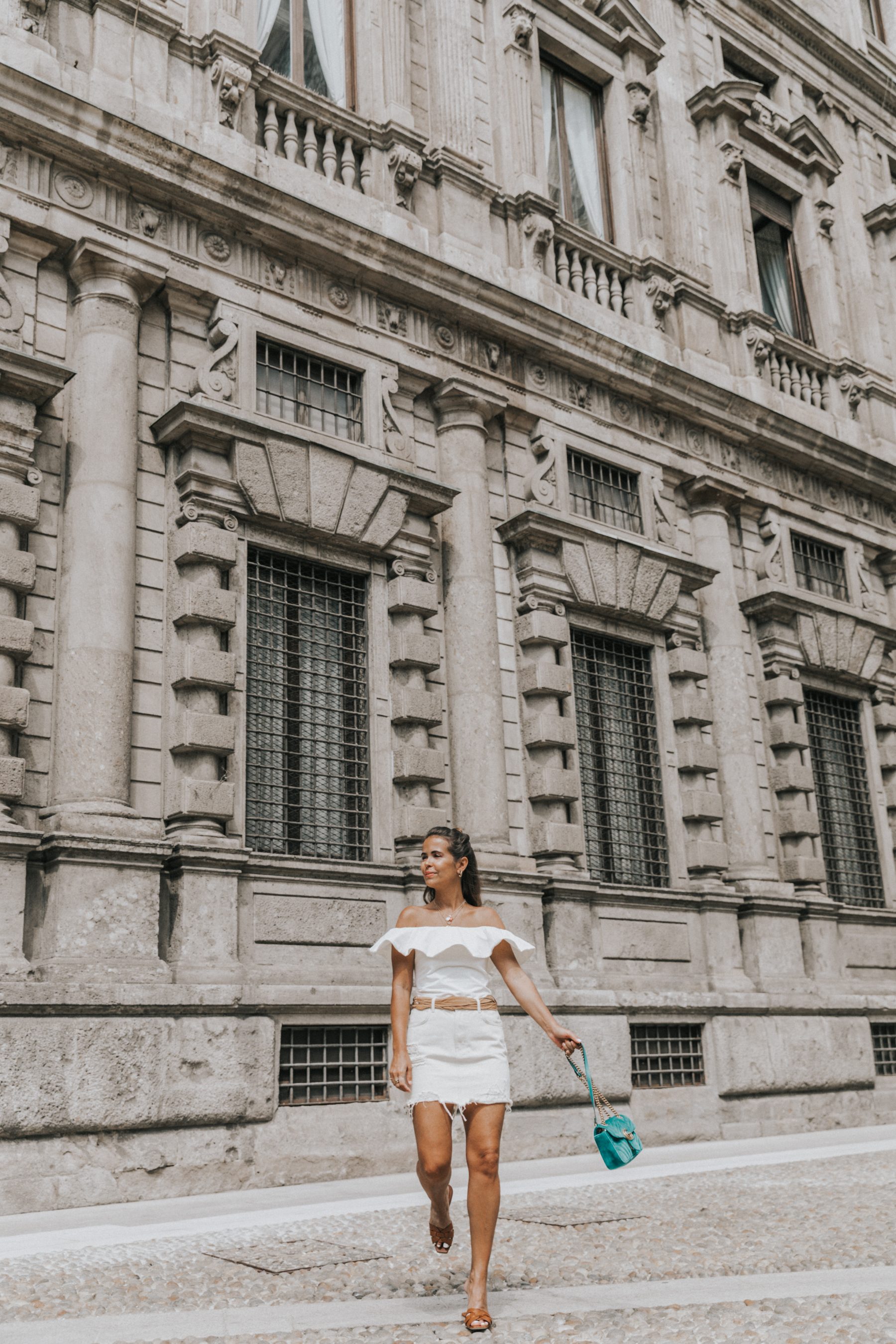 All in white