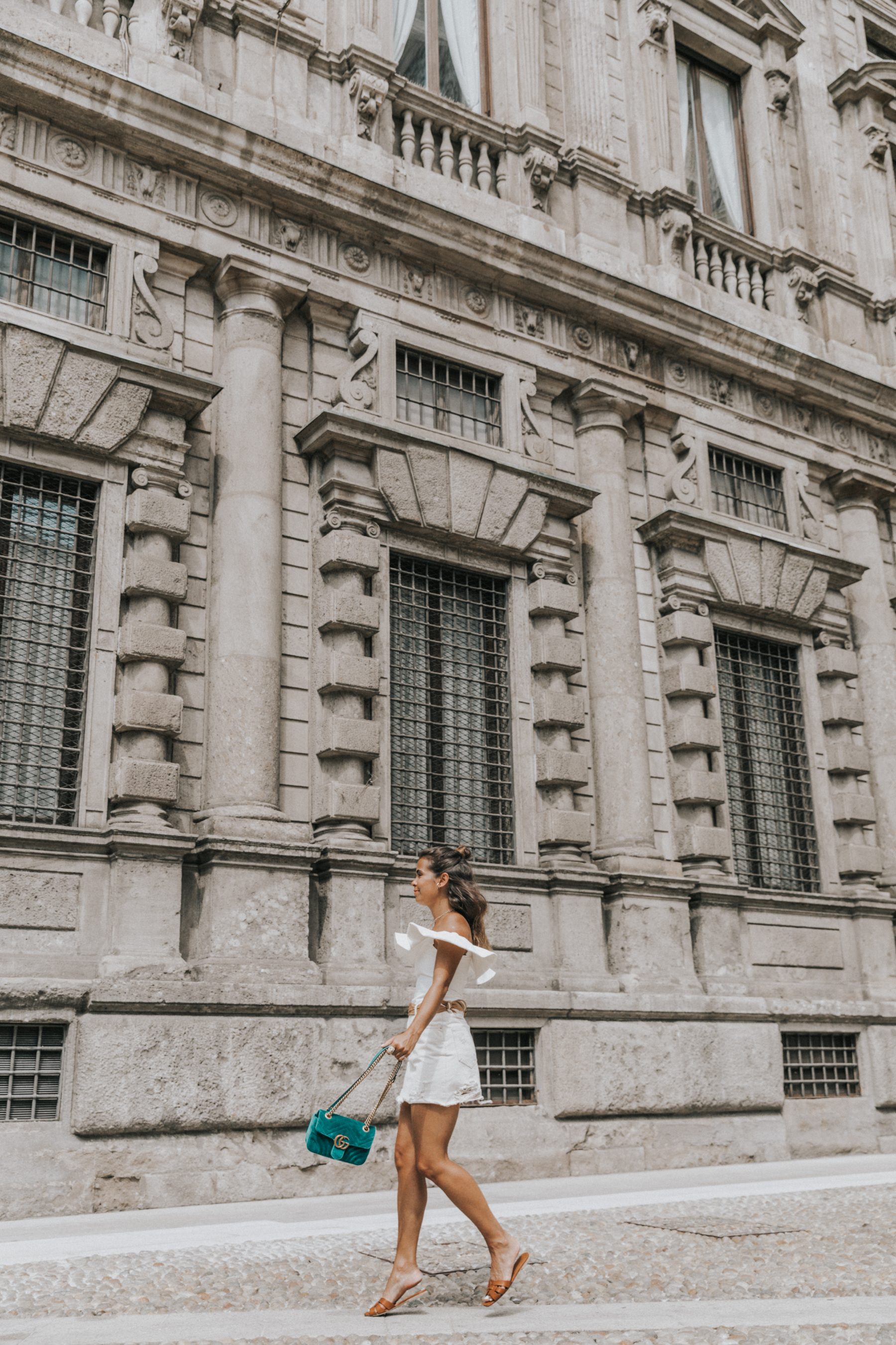 All in white