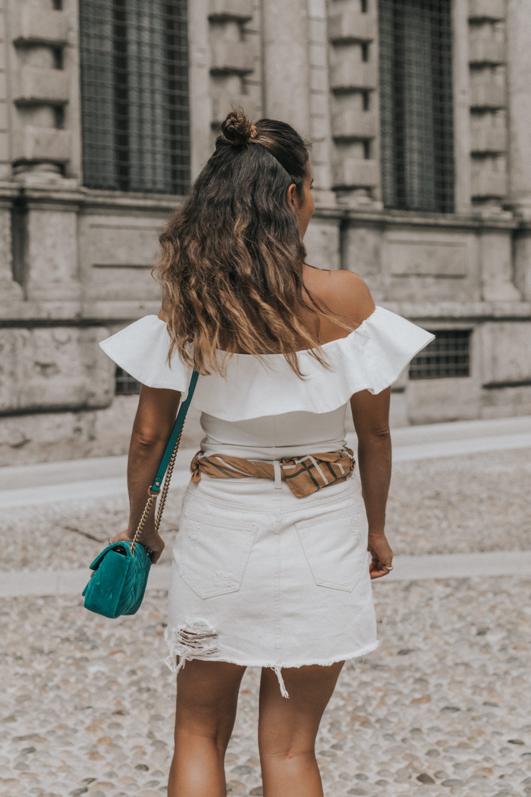 All in white